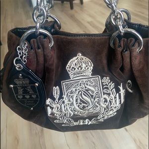Juicy couture velvet handbag
